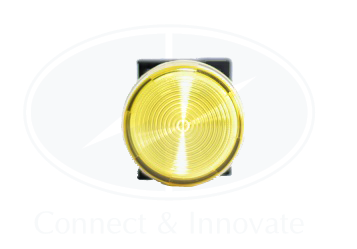 Đèn báo Idec loại phẳng YW1P-1EQM3Y Ø 22mm 220V AC/DC màu vàng