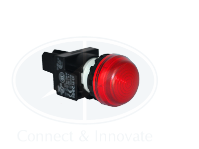 Đèn báo Idec loại vòm YW1P Ø 22mm, màu đỏ