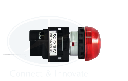 Đèn báo Idec loại vòm YW1P Ø 22mm, màu đỏ