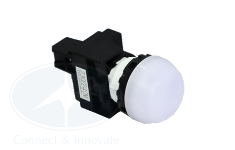 Đèn báo Idec loại vòm YW1P Ø 22mm, màu trắng sáng