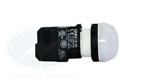 Đèn báo Idec loại vòm YW1P Ø 22mm, màu trắng sáng