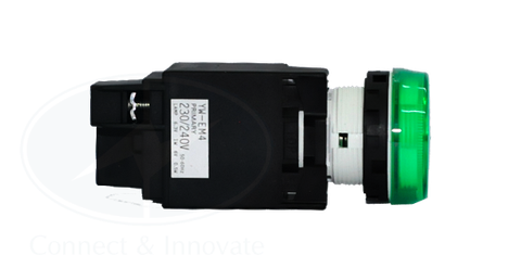 Đèn báo Idec loại phẳng, có biến thế YW1P Ø 22mm, màu xanh lá