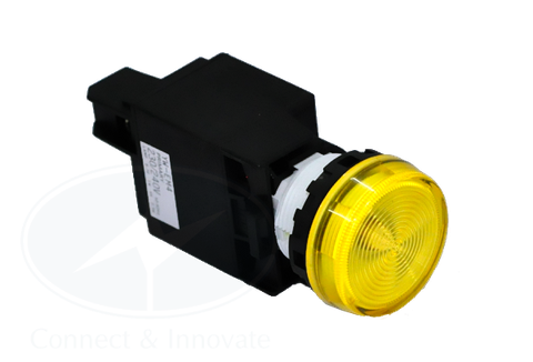 Đèn báo Idec loại phẳng, có biến thế YW1P Ø 22mm, màu vàng