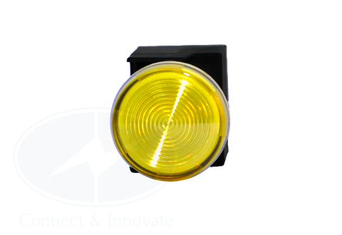Đèn báo Idec loại phẳng, có biến thế YW1P Ø 22mm, màu vàng