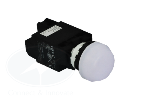 Đèn báo Idec loại vòm, có biến thế YW1P Ø 22mm, màu trắng