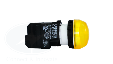 Đèn báo Idec loại vòm YW1P Ø 22mm, màu vàng