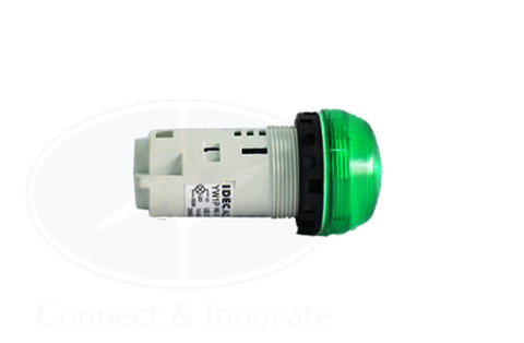 Đèn báo Idec loại vòm, unibody YW1P Ø 22mm, màu xanh lá