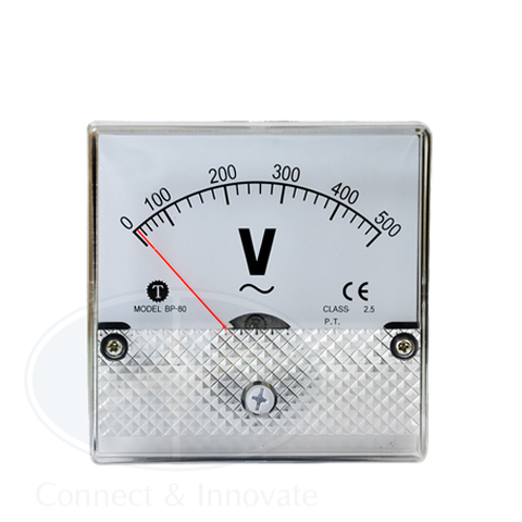 Đồng hồ đo Volt 300V - 500V Taiwan Meters dòng BE 72 x 72mm