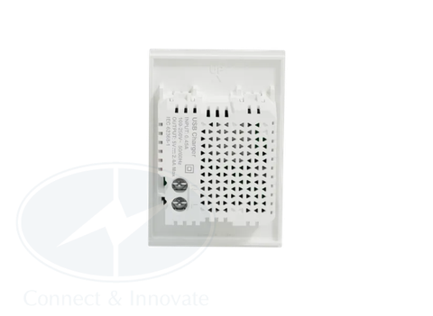 Ổ sạc USB type A+C Schneider AvatarOn A M3T_USB2_WE 2.4A, size 2S