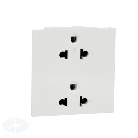 Ổ cắm đôi 3 chấu Schneider AvatarOn A M3T426UST2_WE 16A size E (3S)