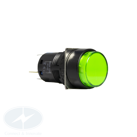 Đèn báo Idec loại tròn AL6M Ø 16mm, 24V AC/DC, màu xanh lá