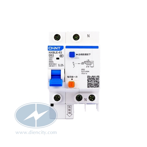 RCBO Chint NXBLE-63 1P+N 6kA