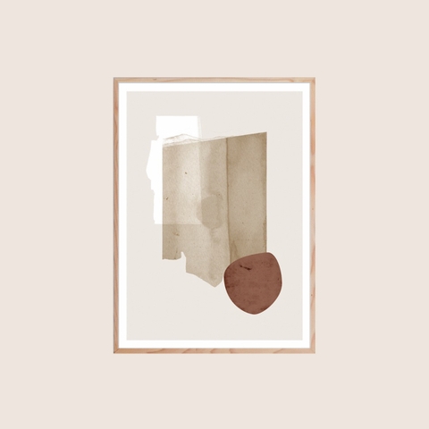 Tranh Treo Tường Frame C Abstract 73 (50x70cm) Khung Gỗ