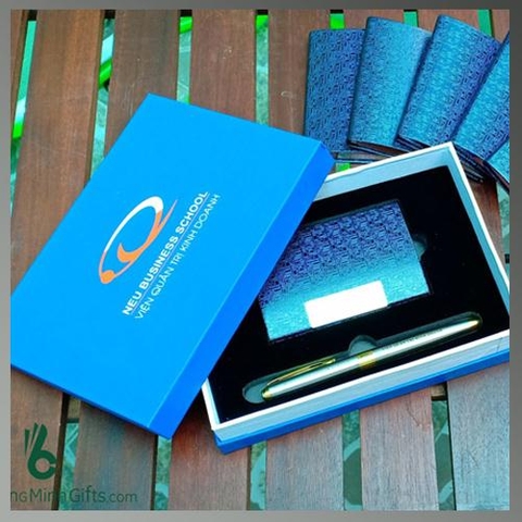 Bộ Quà Tặng 2 Sản Phẩm Khắc Logo - KH Neu Business School