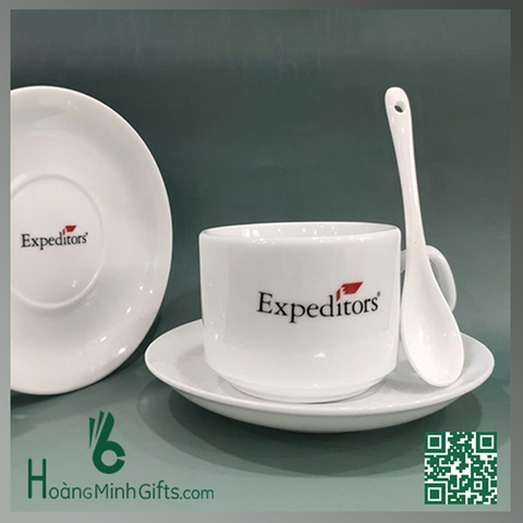 CỐC SỨ CAFE IN LOGO QUẢNG CÁO - KHÁCH HÀNG EXPEDITOR