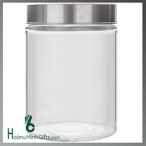 HŨ THỦY TINH TRÒN NẮP VẶN INOX