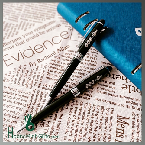 BÚT KÝ KIM LOẠI CÀI BẠC NẮP XOAY - KHÁCH HÀNG FLC STONE