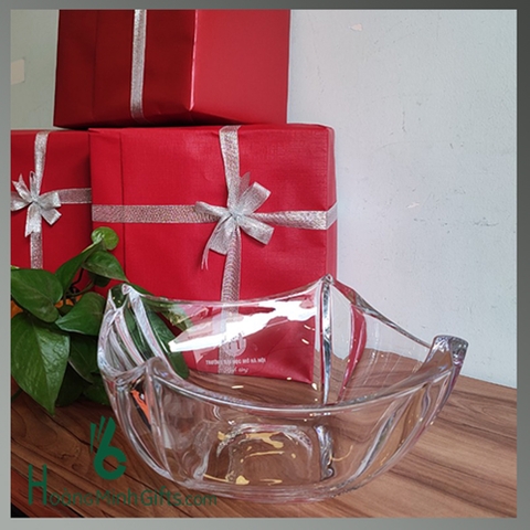 TÔ VUÔNG PHA LÊ CRYSTALITE BOHEMIA 25,5Cm TRƠN - KHÁCH HÀNG ĐẠI HỌC MỞ