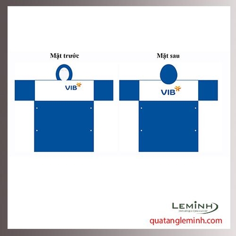 Áo mưa chữ T cài cạnh VIB Bank