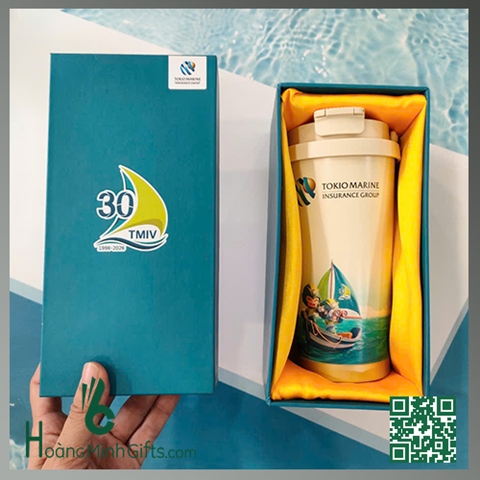 CỐC GIỮ NHIỆT IN LOGO QUẢNG CÁO - KHÁCH HÀNG TOKIO MARINE