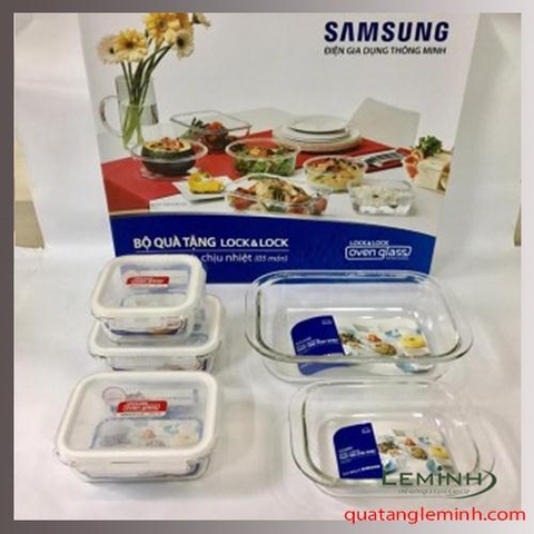 Bộ 5 Món Thủy Tinh Cao Cấp Lock&Lock