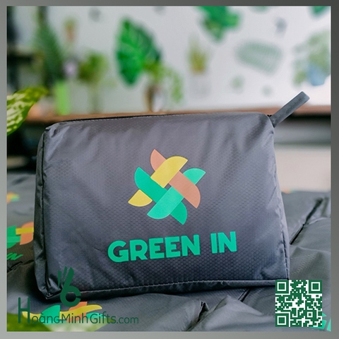 ÁO MƯA QUẢNG CÁO IN LOGO - KHÁCH HÀNG GREEN IN