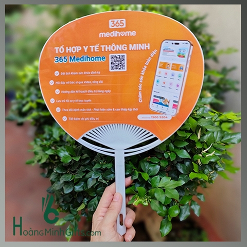 QUẠT NHỰA IN LOGO QUẢNG CÁO - KHÁCH HÀNG MEDIA HOME