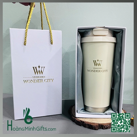 CỐC GIỮ NHIỆT IN LOGO QUẢNG CÁO - KHÁCH HÀNG VINHOMES WONDER CITY