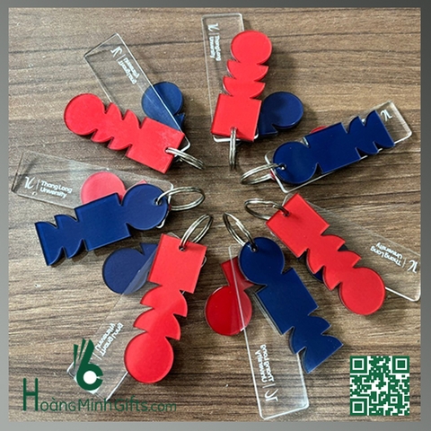 QUÀ TẶNG MÓC KHÓA NHỰA MICA CỨNG - KHÁCH HÀNG ĐẠI HỌC THĂNG LONG