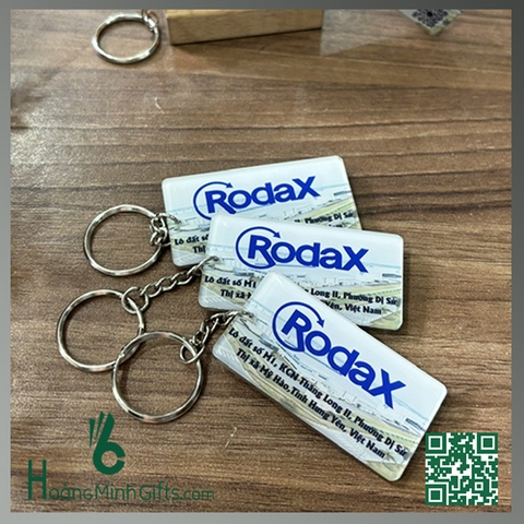 QUÀ TẶNG MÓC KHÓA NHỰA MICA CỨNG - KHÁCH HÀNG RODAX