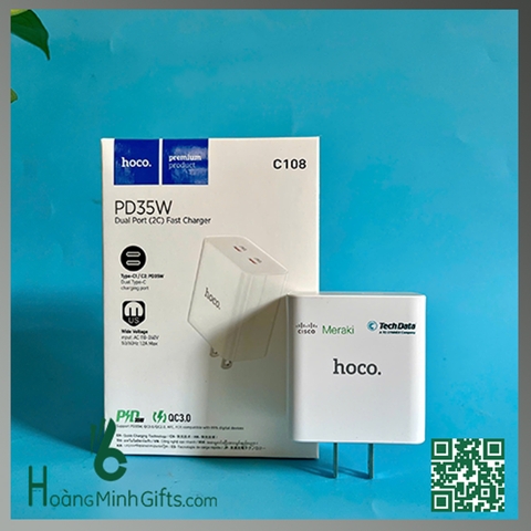 CỦ SẠC NHANH HOCO C108 PD35W - KHÁCH HÀNG D TECHDATA