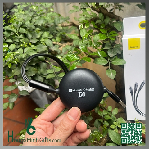 DÂY CÁP SẠC 3 IN 1 BASEUS - KHÁCH HÀNG TECHDATA
