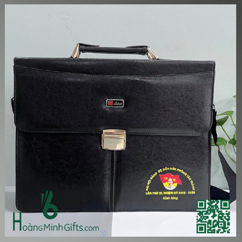 CẶP DA IN LOGO THEO YÊU CẦU - KHÁCH HÀNG BỘ ĐỘI BIÊN PHÒNG