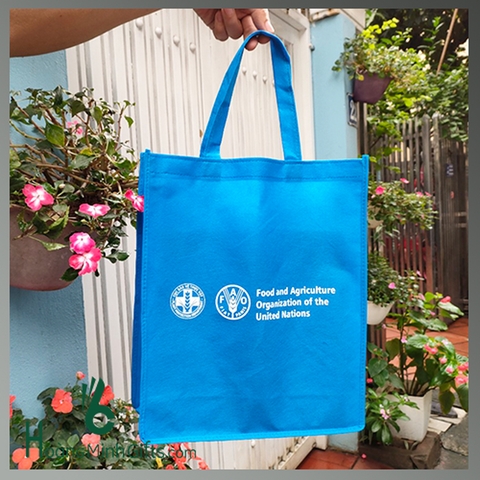 TÚI VẢI KHÔNG DỆT THIẾT KẾ IN LOGO - KHÁCH HÀNG FAO