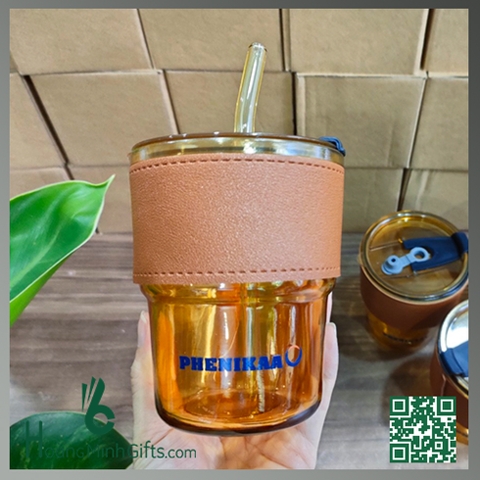 CỐC THUỶ TINH CÓ ỐNG HÚT - KHÁCH HÀNG ĐẠI HỌC PHENIKAA