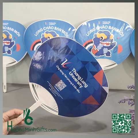 QUẠT NHỰA IN LOGO QUẢNG CÁO - KHÁCH HÀNG ĐẠI HỌC THĂNG LONG