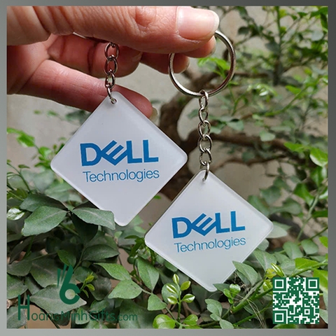 QUÀ TẶNG MÓC KHÓA NHỰA MICA CỨNG - KHÁCH HÀNG DELL
