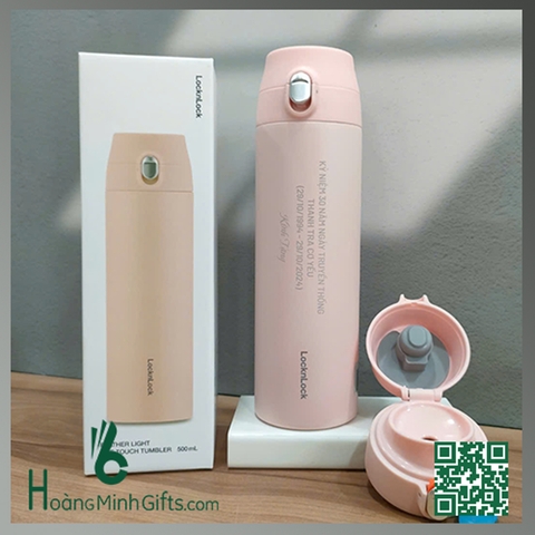 BÌNH GIỮ NHIỆT LOCK&LOCK LHC3257 FEATHERLIGHT ONE-TOUCH TUMBLER 500ML - KHÁCH HÀNG THANH TRA CƠ YẾU
