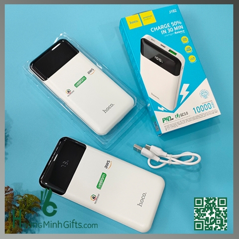 PIN SẠC DỰ PHÒNG HOCO J102 10.000mAH - KHÁCH HÀNG AWS