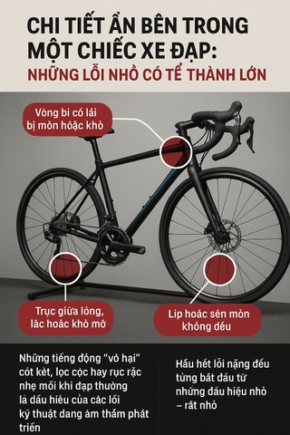 Chi Tiết Ẩn Bên Trong Một Chiếc Xe Đạp: Những Lỗi Nhỏ Có Thể Thành Lớn