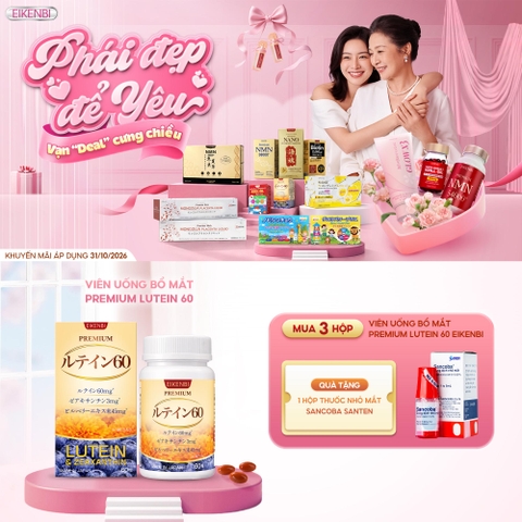 KHUYẾN MÃI PREMIUM LUTEIN 60 EIKENBI