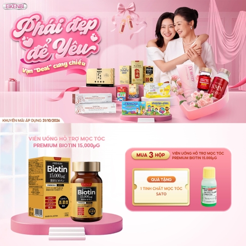 KHUYẾN MÃI VIÊN UỐNG MỌC TÓC BLACK GROW UP MAXIMUM BIOTIN