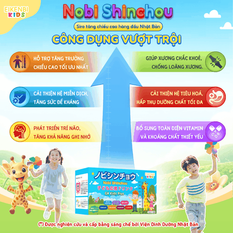 Siro Tăng Chiều Cao Trẻ Em Nobi Shinchou Nhật Bản (Hộp 15 ống 10ml)
