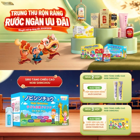 KHUYẾN MÃI SIRO TĂNG CHIỀU CAO NOBI SHINCHOU EIKENBI KIDS