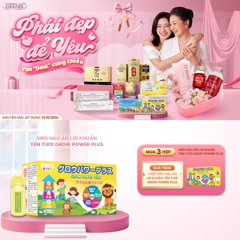KHUYẾN MÃI SIRO HÁU ĂN GROW POWER PLUS EIKENBI KIDS