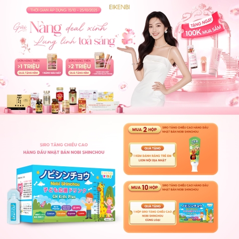 KHUYẾN MÃI SIRO TĂNG CHIỀU CAO NOBI SHINCHOU EIKENBI KIDS