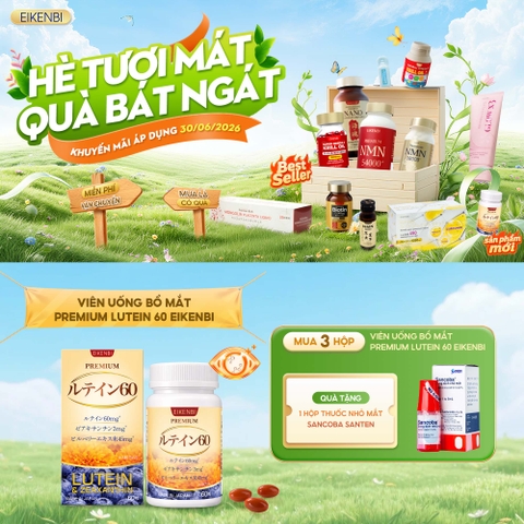 KHUYẾN MÃI PREMIUM LUTEIN 60 EIKENBI