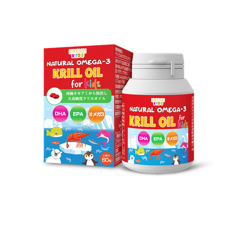 Dầu Nhuyễn Thể Natural Omega-3 Krill Oil Eikenbi Kids [Hộp 60 Viên]
