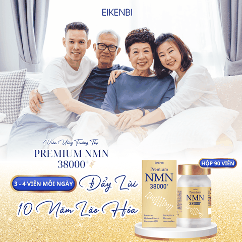 Viên Uống Chống Lão Hóa NMN 38000+ Eikenbi (Hộp 90 Viên)