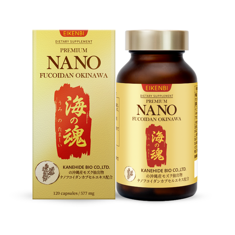 Viên Uống Phòng & Hỗ Trợ Điều Trị Ung Thư Nano Fucoidan Okinawa Kanehide Bio x Eikenbi (Hộp 120 viên)